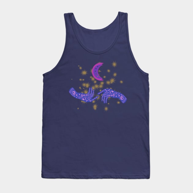 Magic hands and the moon Tank Top by PharaohCloset